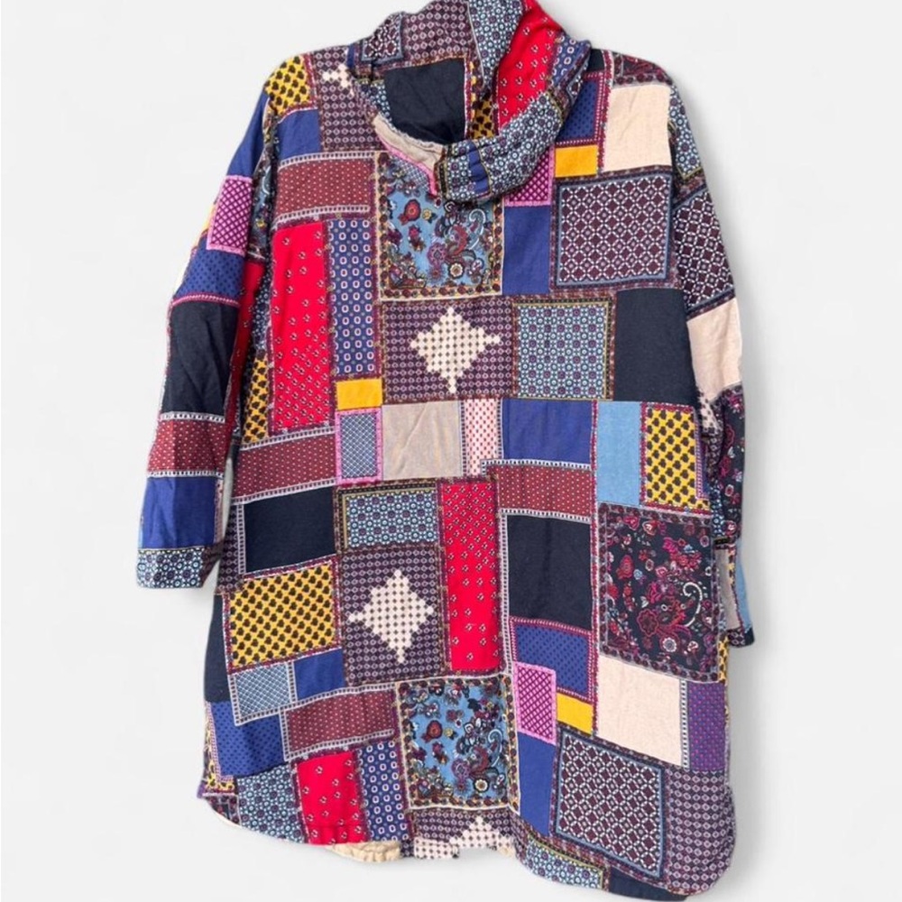 Colorful Patchwork Coat - Picture 2 of 5